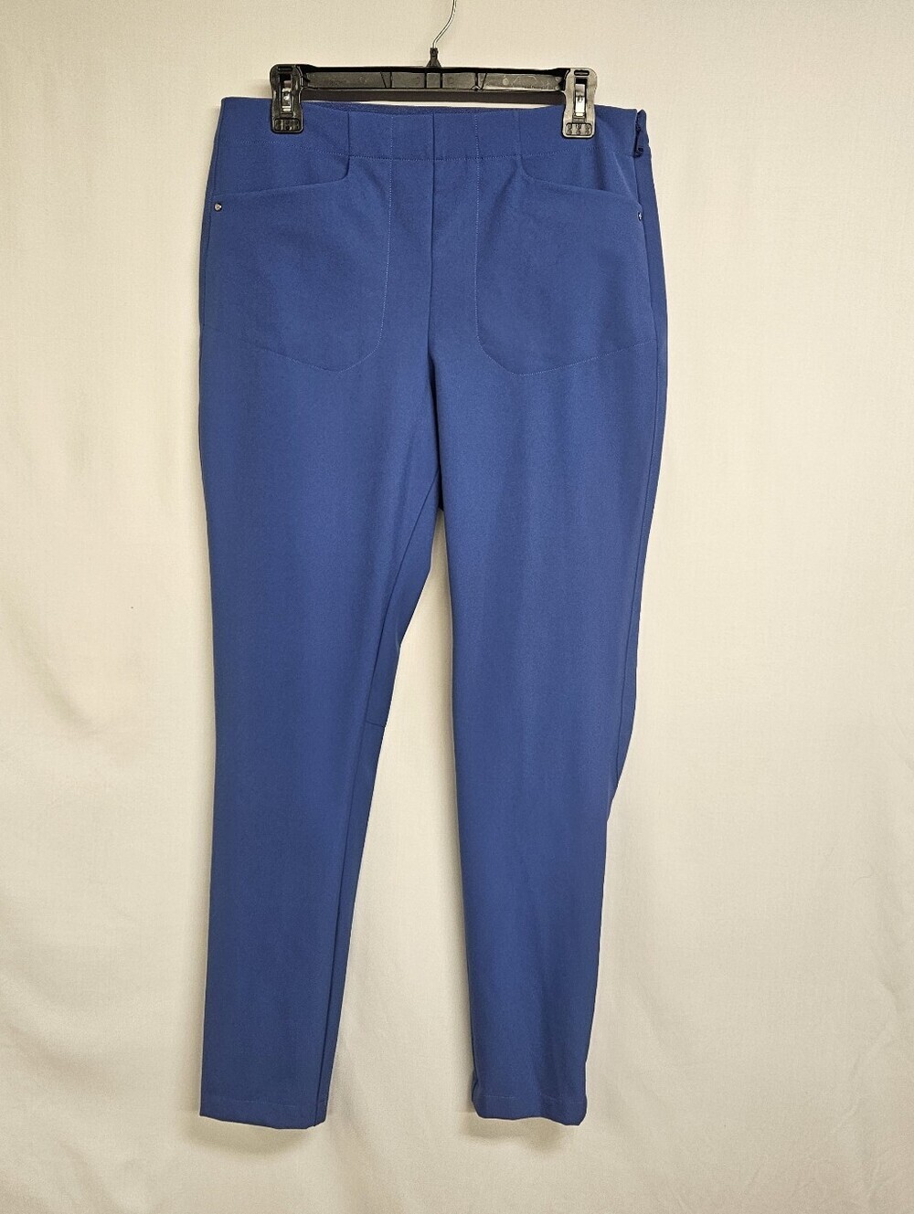 RLX Ralph Lauren Womens Blue Side Zip Golf Pants Size 10 Stretch Active Athletic